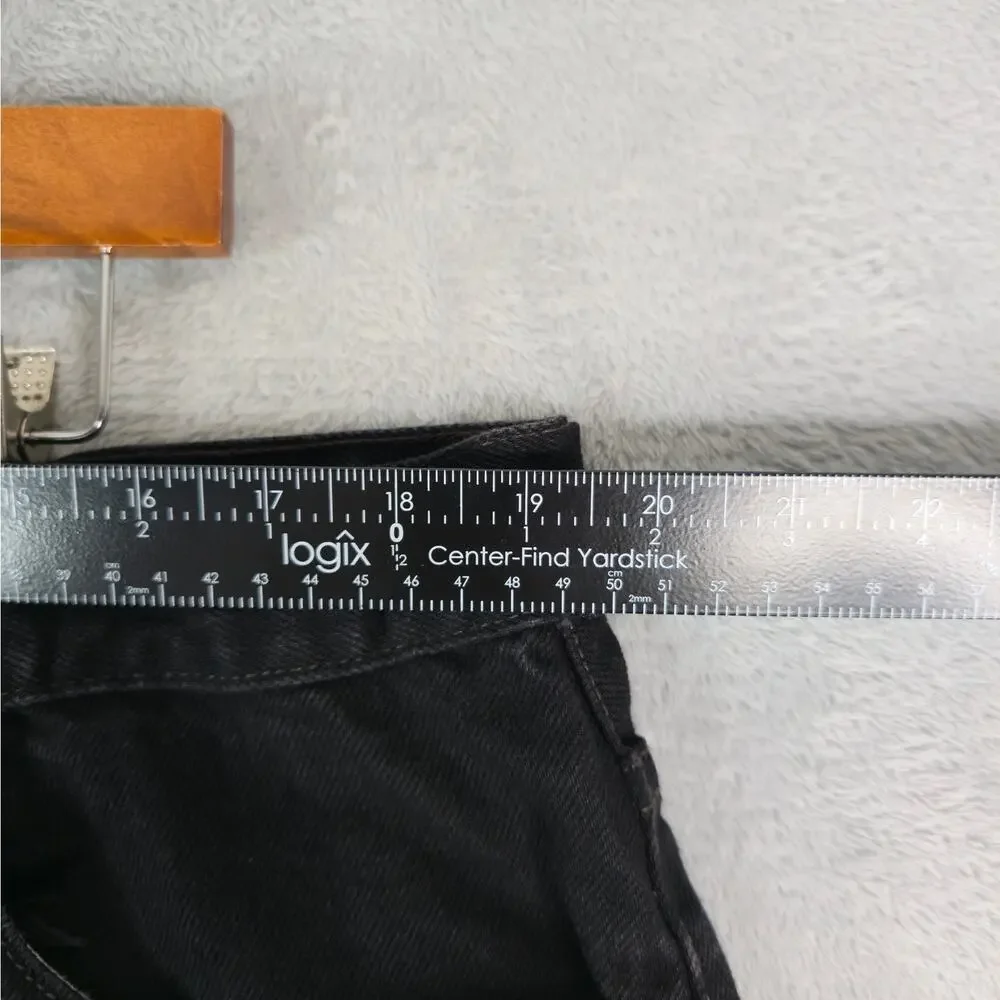 Vintage Levis 550 Jeans Mens Hemmed‎ 40x24 Black Relaxed Fit DIY Cutoff Shorts